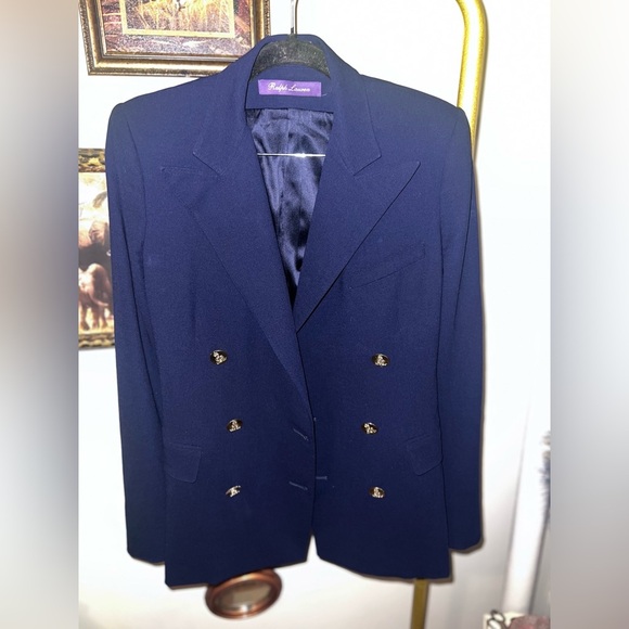 Ralph Lauren Purple Label Cadman Navy Cashmere Jacket See Measurements for Size - Picture 5 of 16